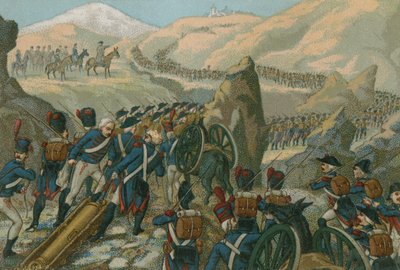 1800年5月、グレートセントバーナード峠を越えてイタリアにナポレオン軍 作： European School